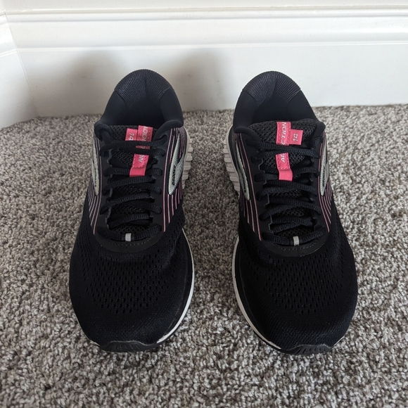 Brooks Addiction 14 Black and Pink sz 8 Like New - Picture 2 of 8